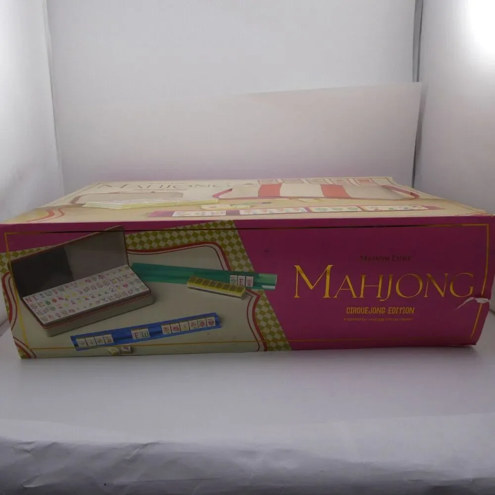 Maison Lude Mahjong Blooming Edition 160 Tile Set Premium Mat Leather Bag New